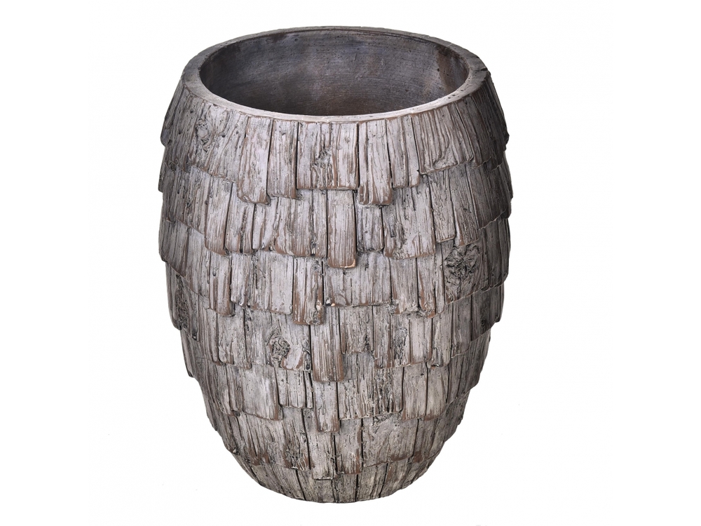 wood vase